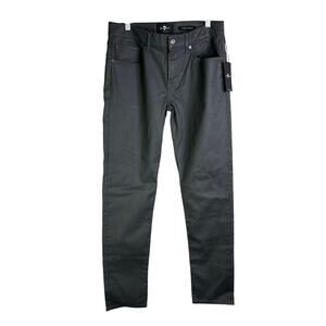7 For All Mankind Pants Mens 32 Gray Slimmy Tapered Jean Cut Straight Leg NWT